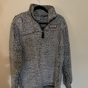 warm fuzzy Earlham College pullover